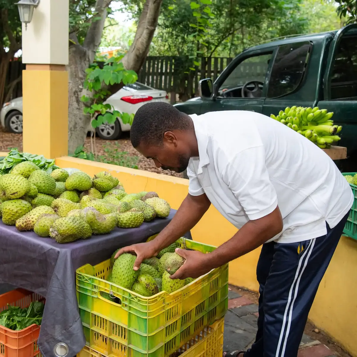 Merkado Fresku Korsou in Curacao | Local Market at Hofi Kalabash