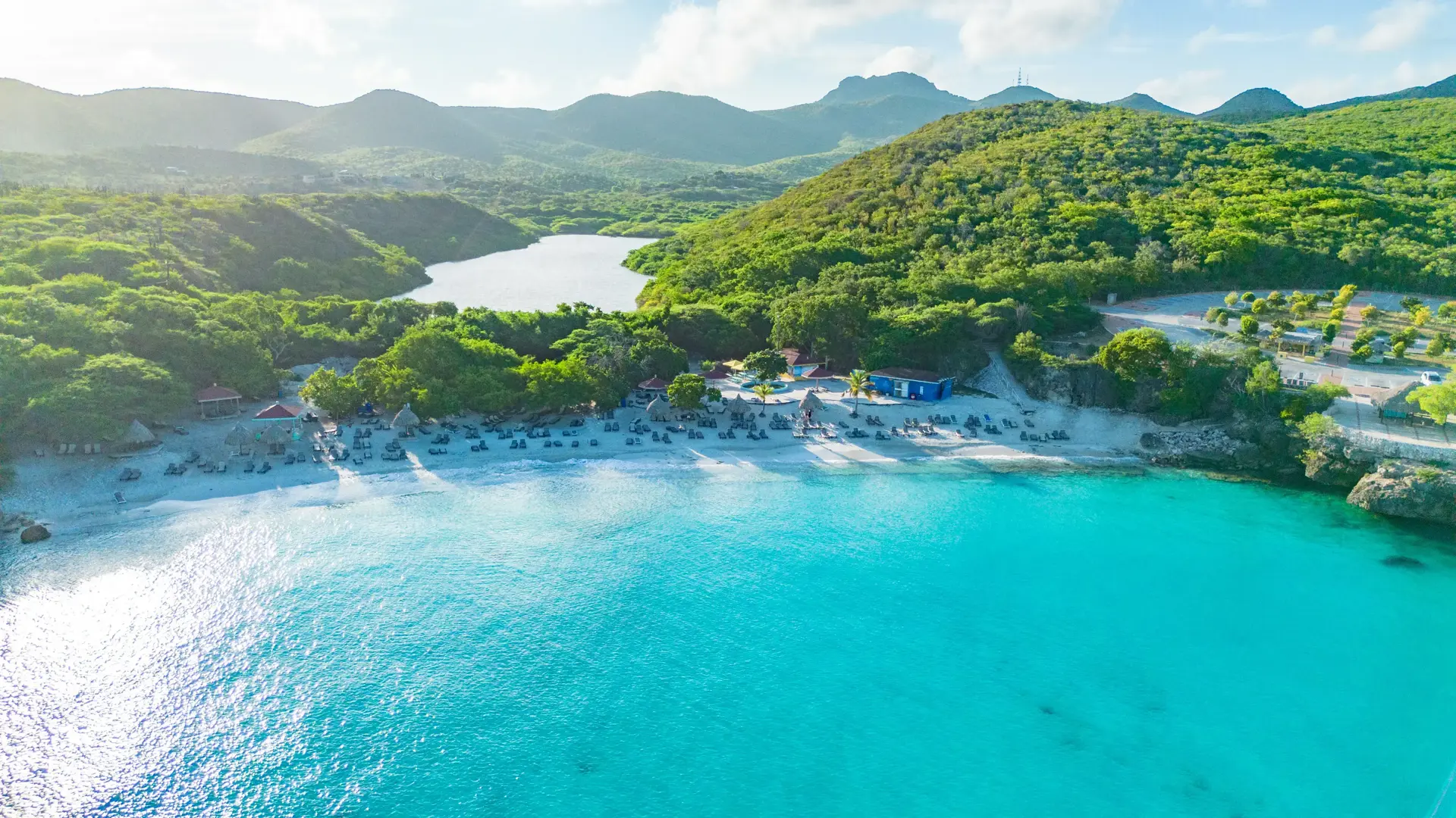 Piquenique numa praia privada em Curacao